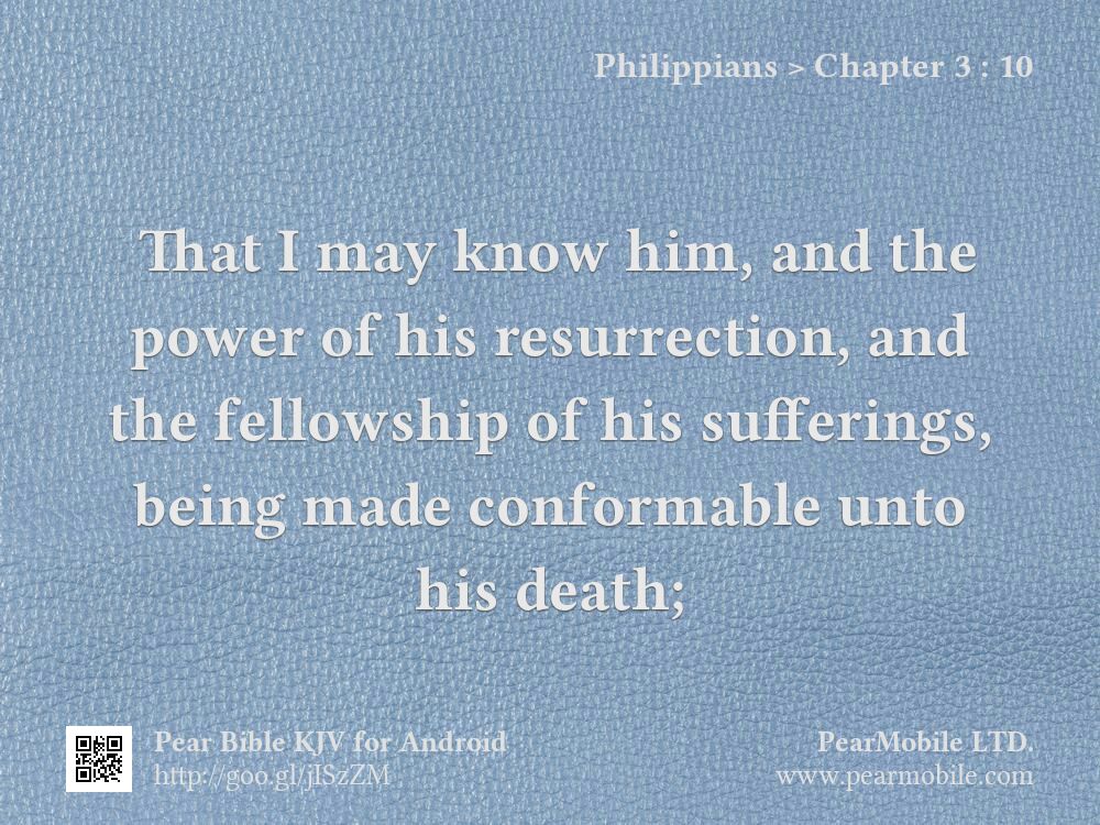 Philippians, Chapter 3:10